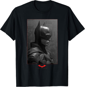 The Batman Worn Portrait T-Shirt - T-Shirt | Black
