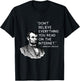 Don't Believe Everything Funny Abe Lincoln Internet Quote T-Shirt - T-Shirt | Black