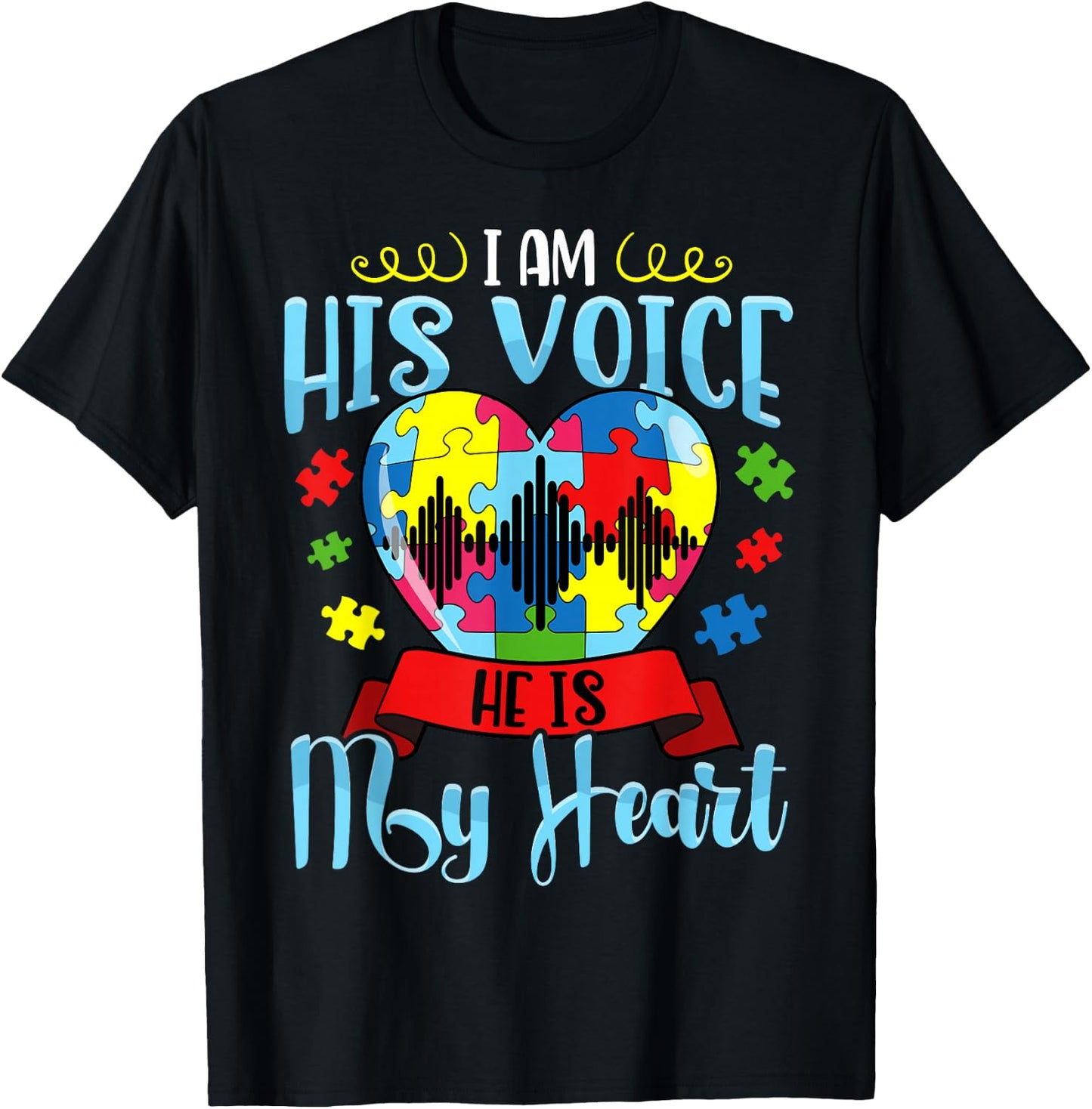 Autism Mom Shirt Autism Awareness Shirt Cute T-Shirt - T-Shirt | Black