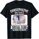 Conservative Moms Social Club Raising Patriots T-Shirt - T-Shirt | Black