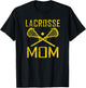 LAX Mom Lacrosse Mom Favorite Player Mother's Day Gold T-Shirt - T-Shirt | Black