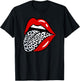 Red Lips Dalmatian Dog White Tongue Animal Pet Puppy T-Shirt - T-Shirt | Black