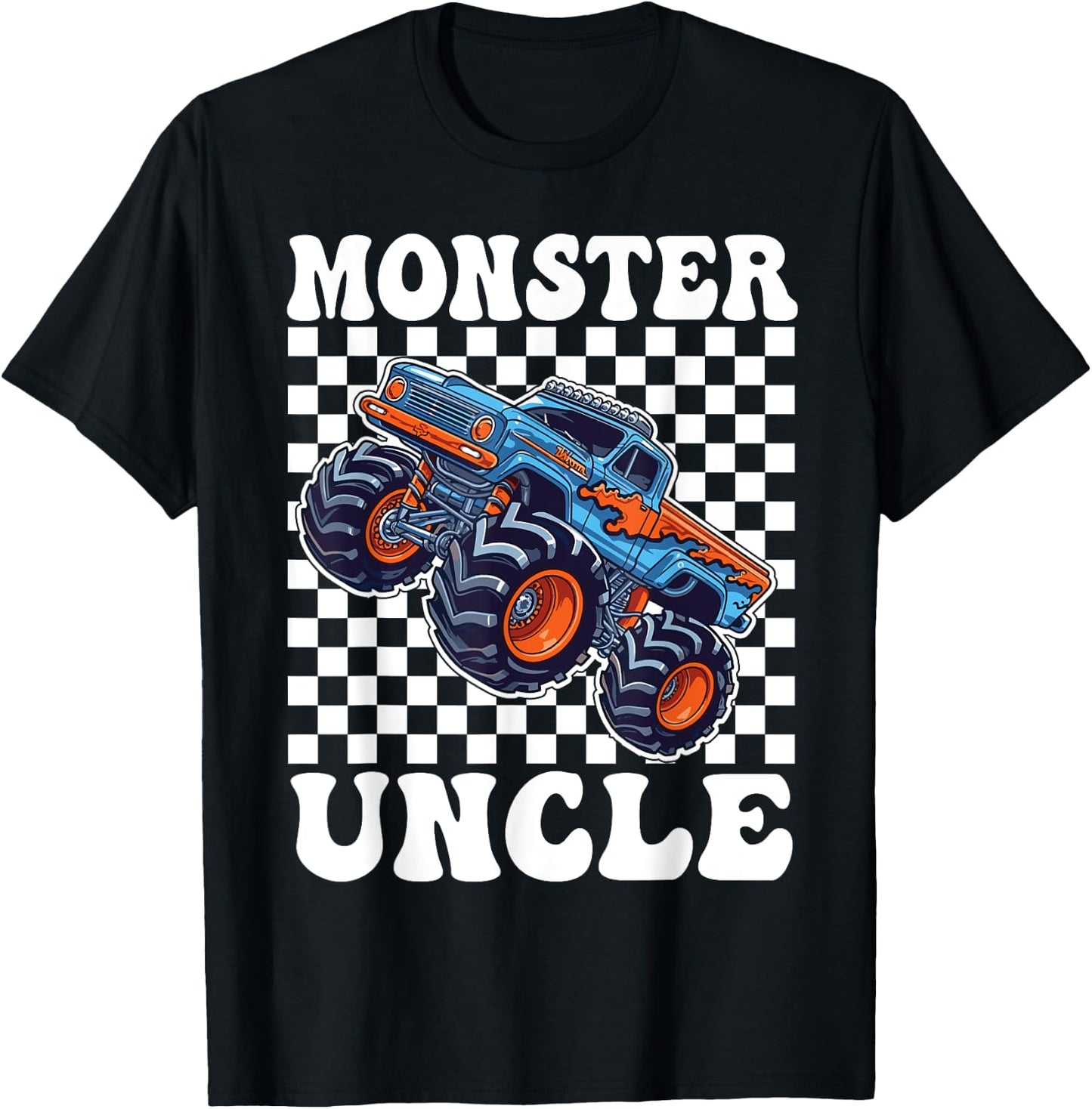 Monster Truck Uncle Monster Truck Are My Jam Truck Lovers T-Shirt - T-Shirt | Black