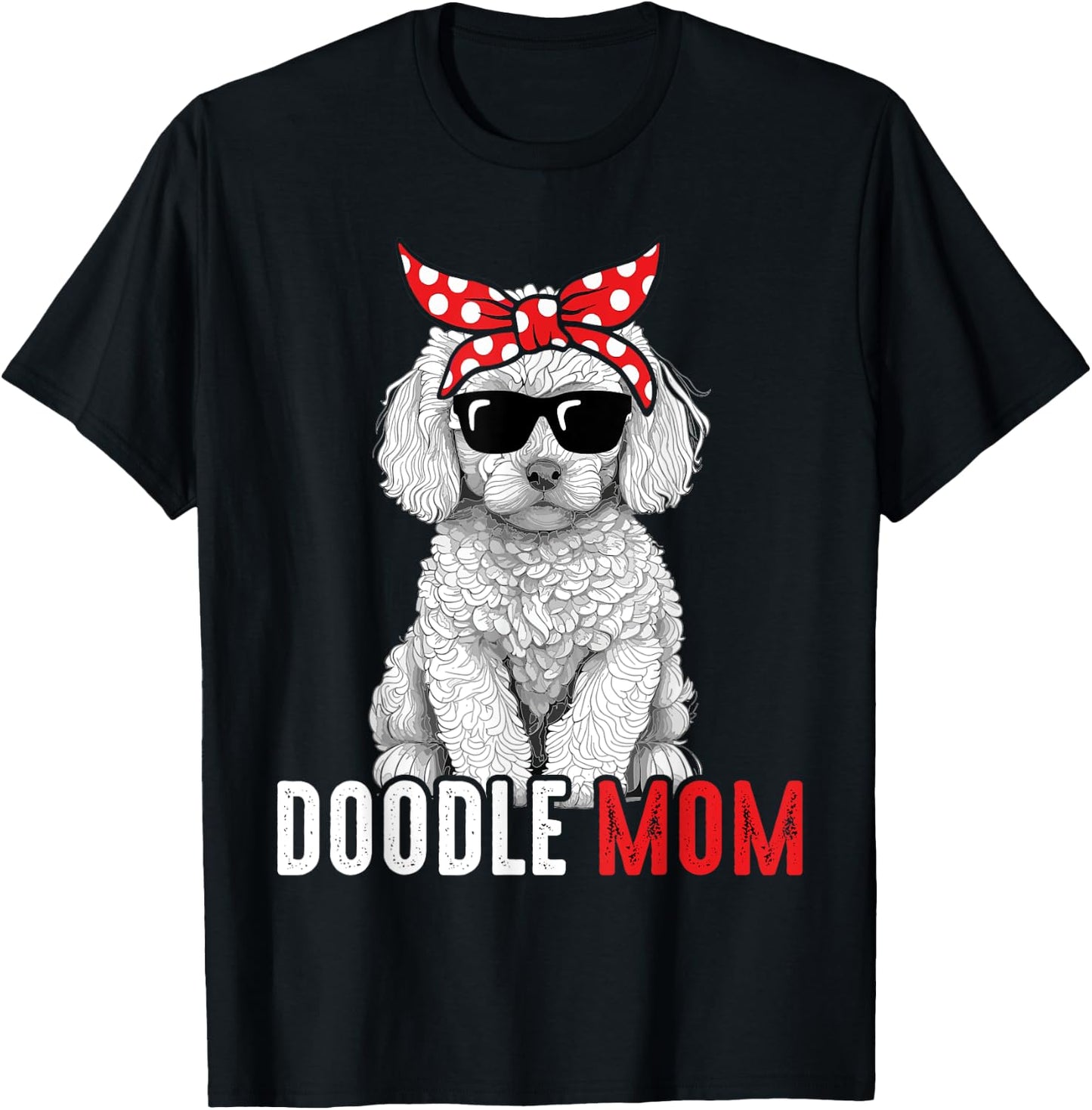 Doodle Mom Goldendoodle Labradoodle Dog T-Shirt - T-Shirt | Black