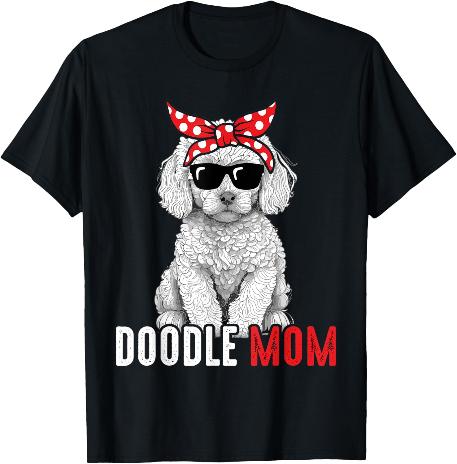 Doodle Mom Goldendoodle Labradoodle Dog T-Shirt - T-Shirt | Black