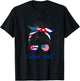 Cuba Girls USA American cuban Girl T-Shirt - T-Shirt | Black