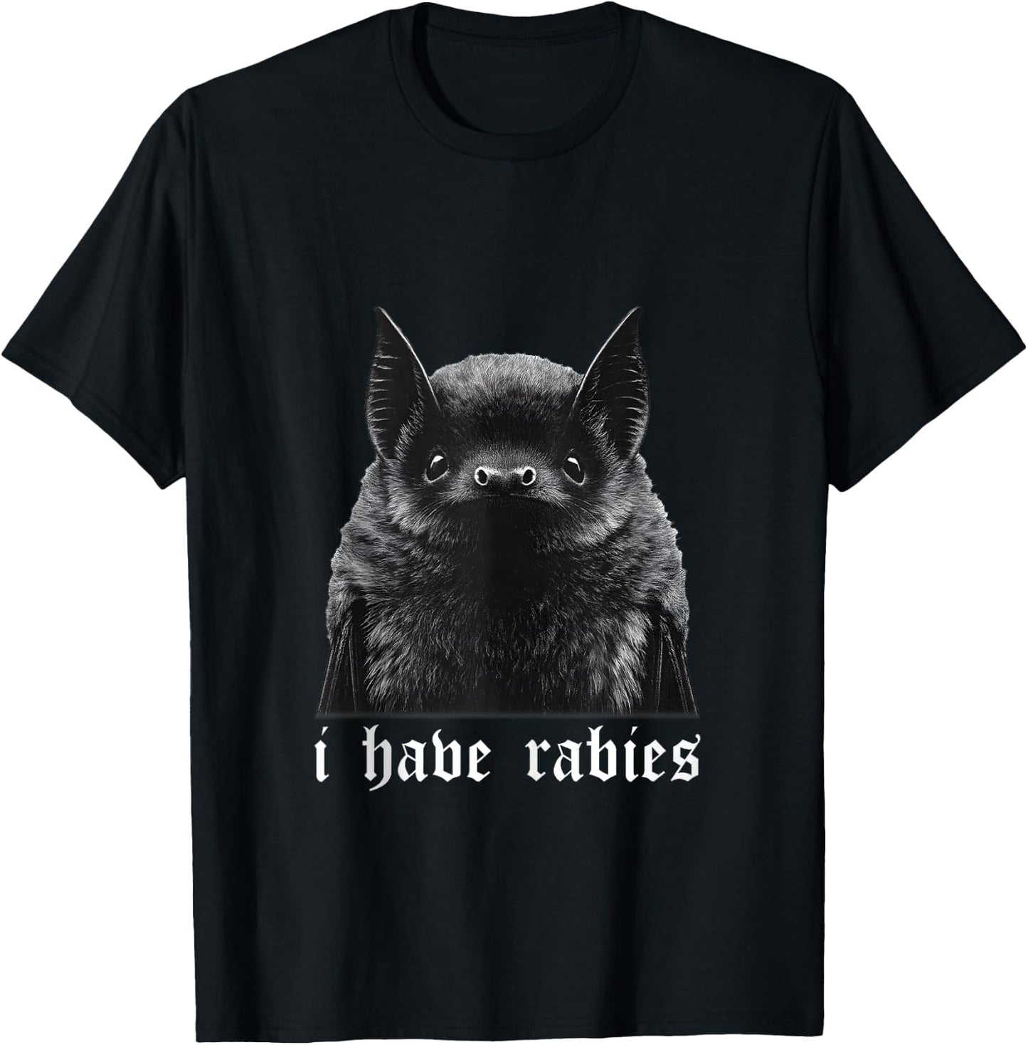 I Have Rabies Bat Vintage T-Shirt - T-Shirt | Black