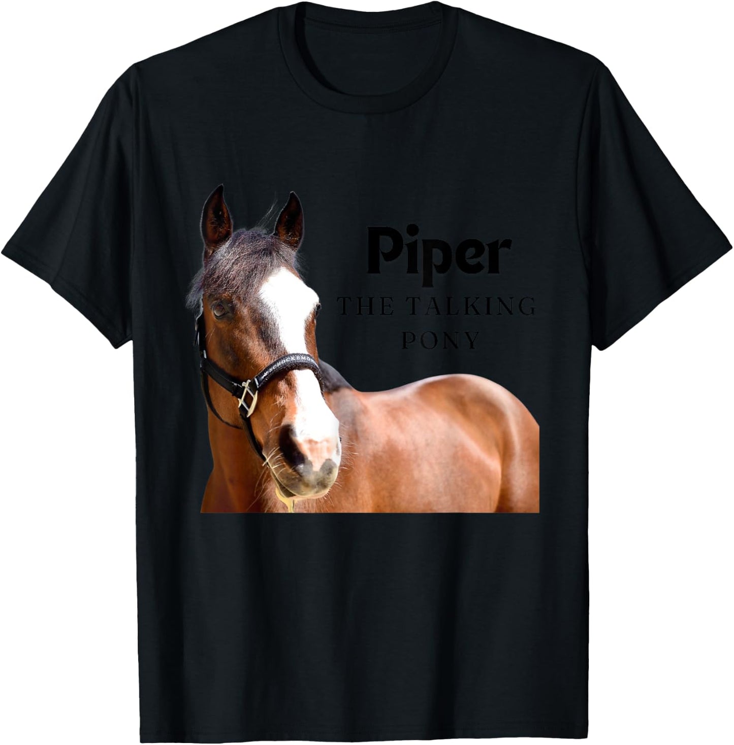 Piper - The Talking Pony T-Shirt - T-Shirt | Black