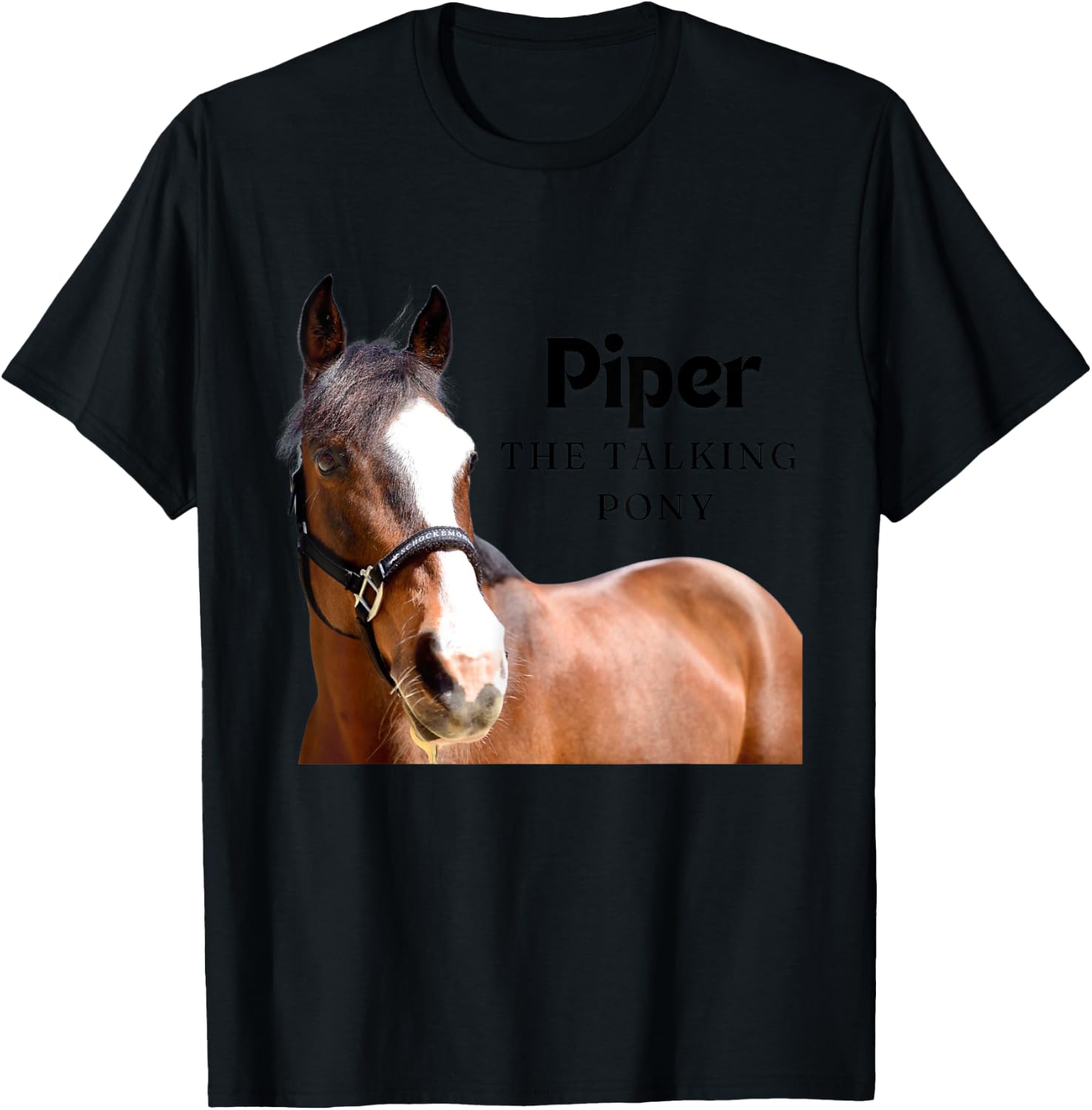 Piper - The Talking Pony T-Shirt - T-Shirt | Black