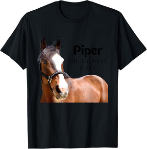 Piper - The Talking Pony T-Shirt - T-Shirt | Black