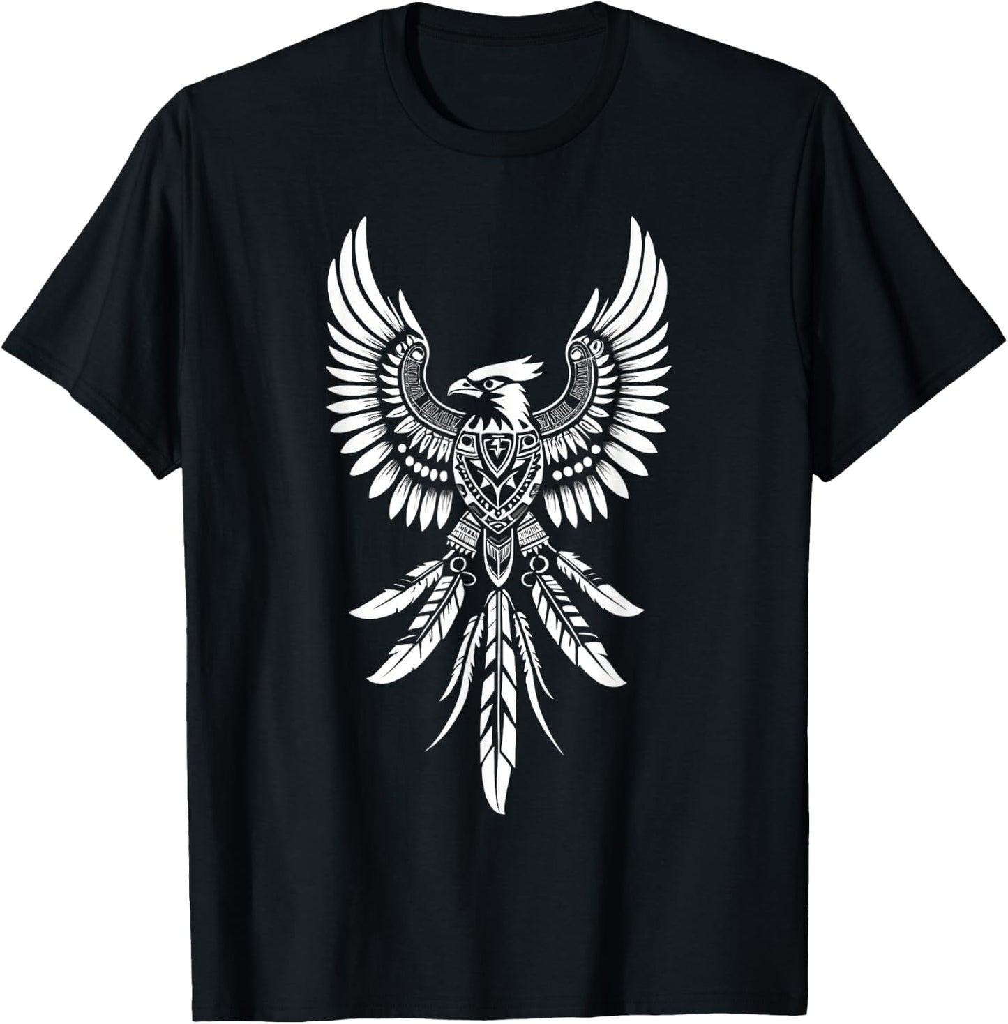 Thunderbird Native American Tribal Art T-Shirt - T-Shirt | Black