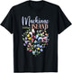 Mackinac Island Michigan Wildflowers Heart I Love Michigan T-Shirt - T-Shirt | Black