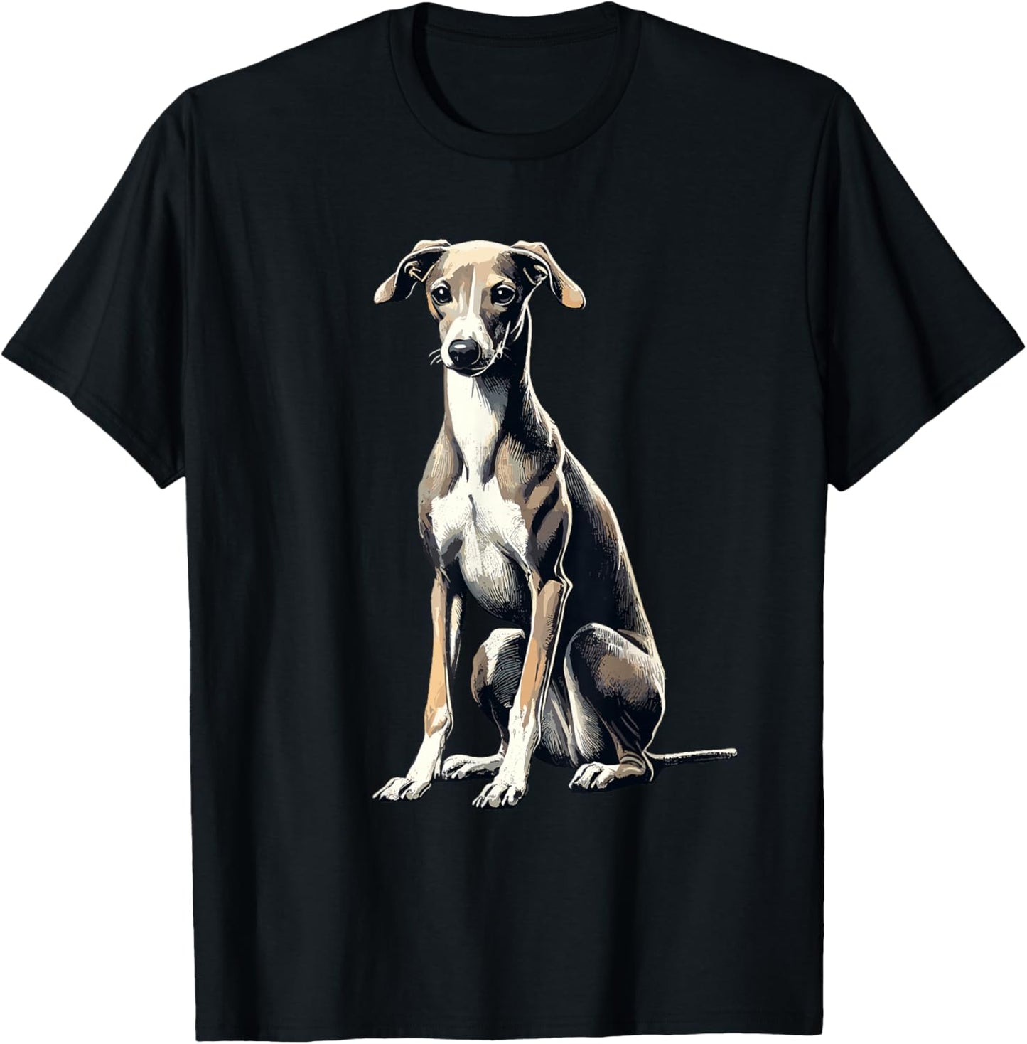 Italian Greyhound Italian Sighthound Iggy T-Shirt - T-Shirt | Black