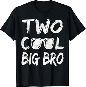 Big Brother Of The Birthday Boy Two Cool 2nd Bday Family T-Shirt - T-Shirt | Black
