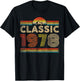 Classic 1978 Vintage 1978 Classic Year Men Women Birthday T-Shirt - T-Shirt | Black