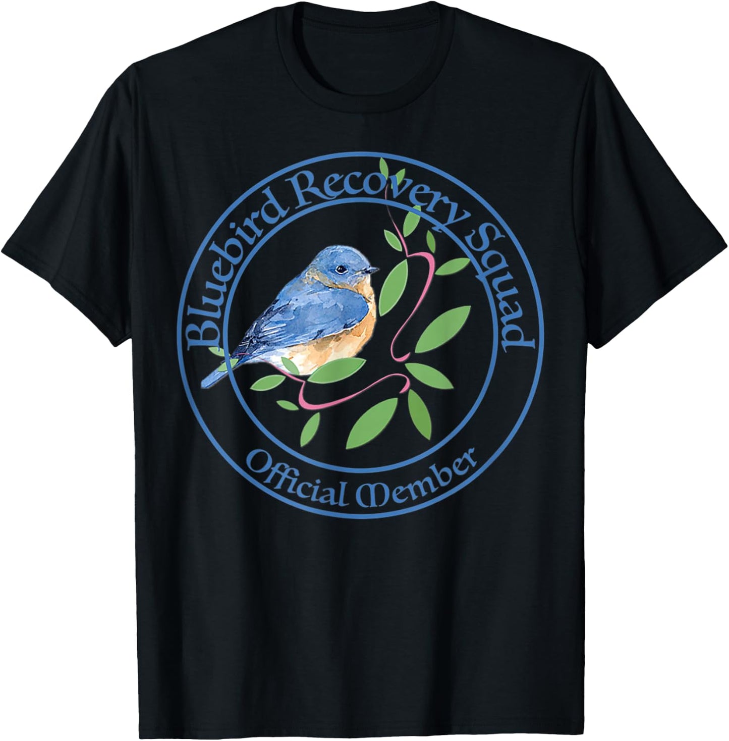 Bluebird Recovery, Eastern Bluebirds, Bluebird Volunteers T-Shirt - T-Shirt | Black