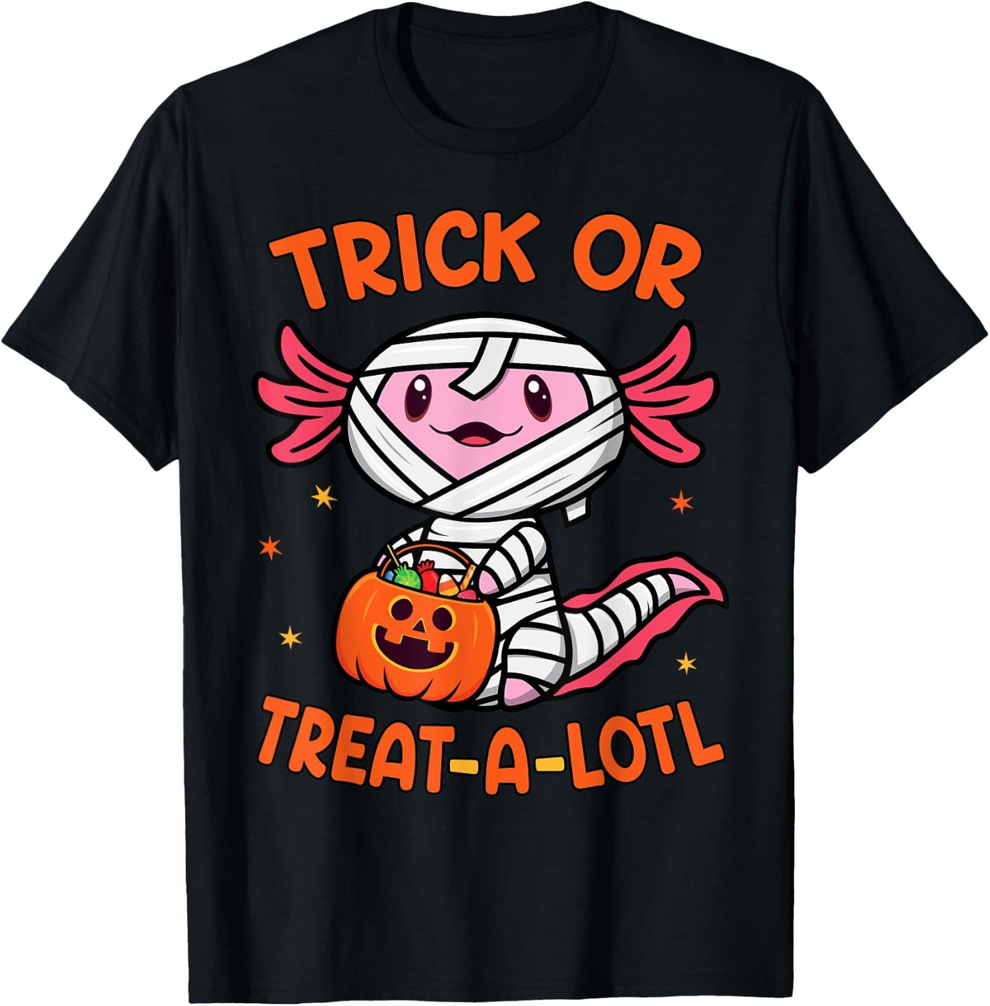 Trick or Treat A Lotl Axolotl Halloween Costume Toddler Kids T-Shirt - T-Shirt | Black