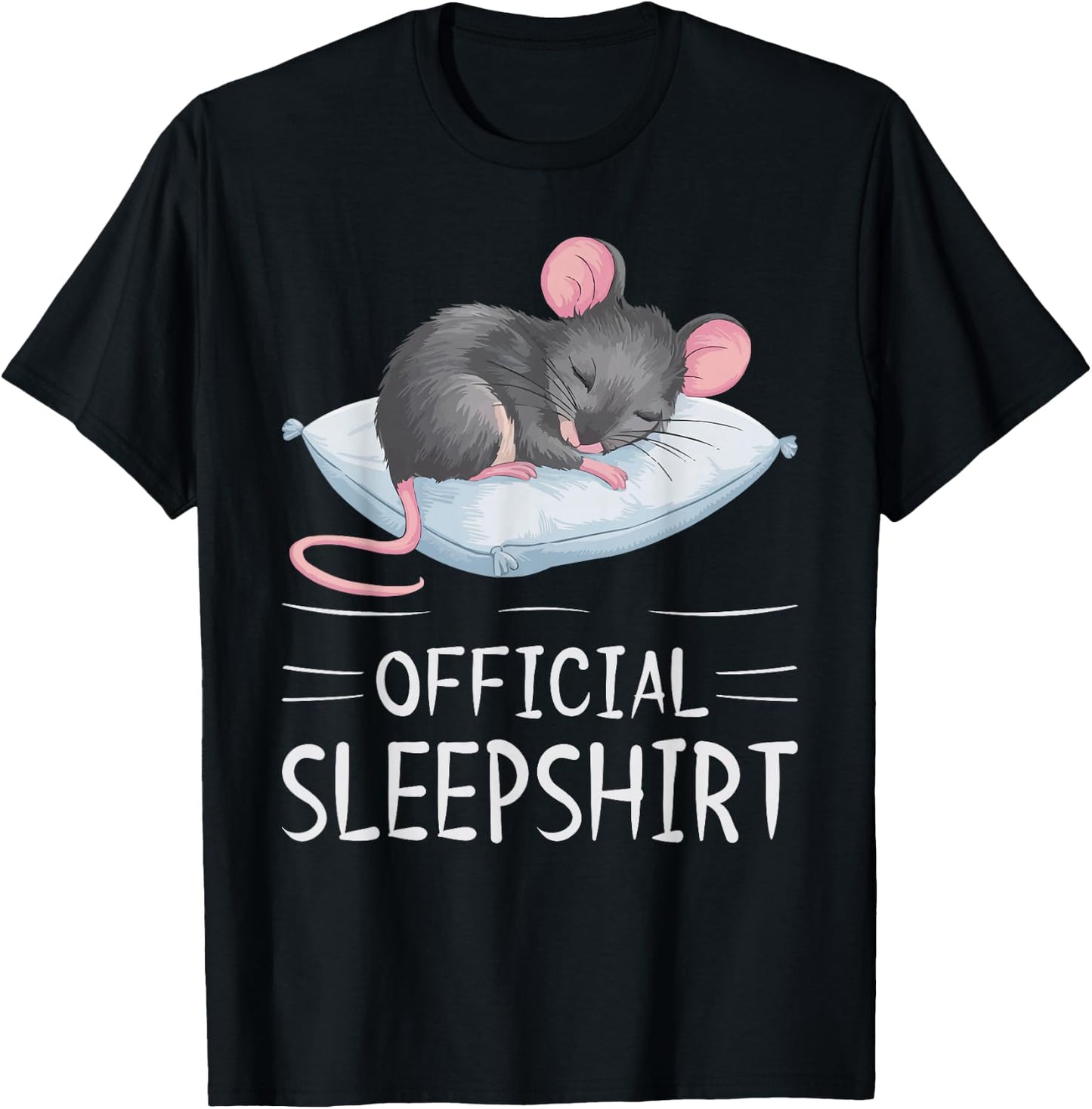 Mouse Official Sleepshirt Sleeping Mouses T-Shirt - T-Shirt | Black