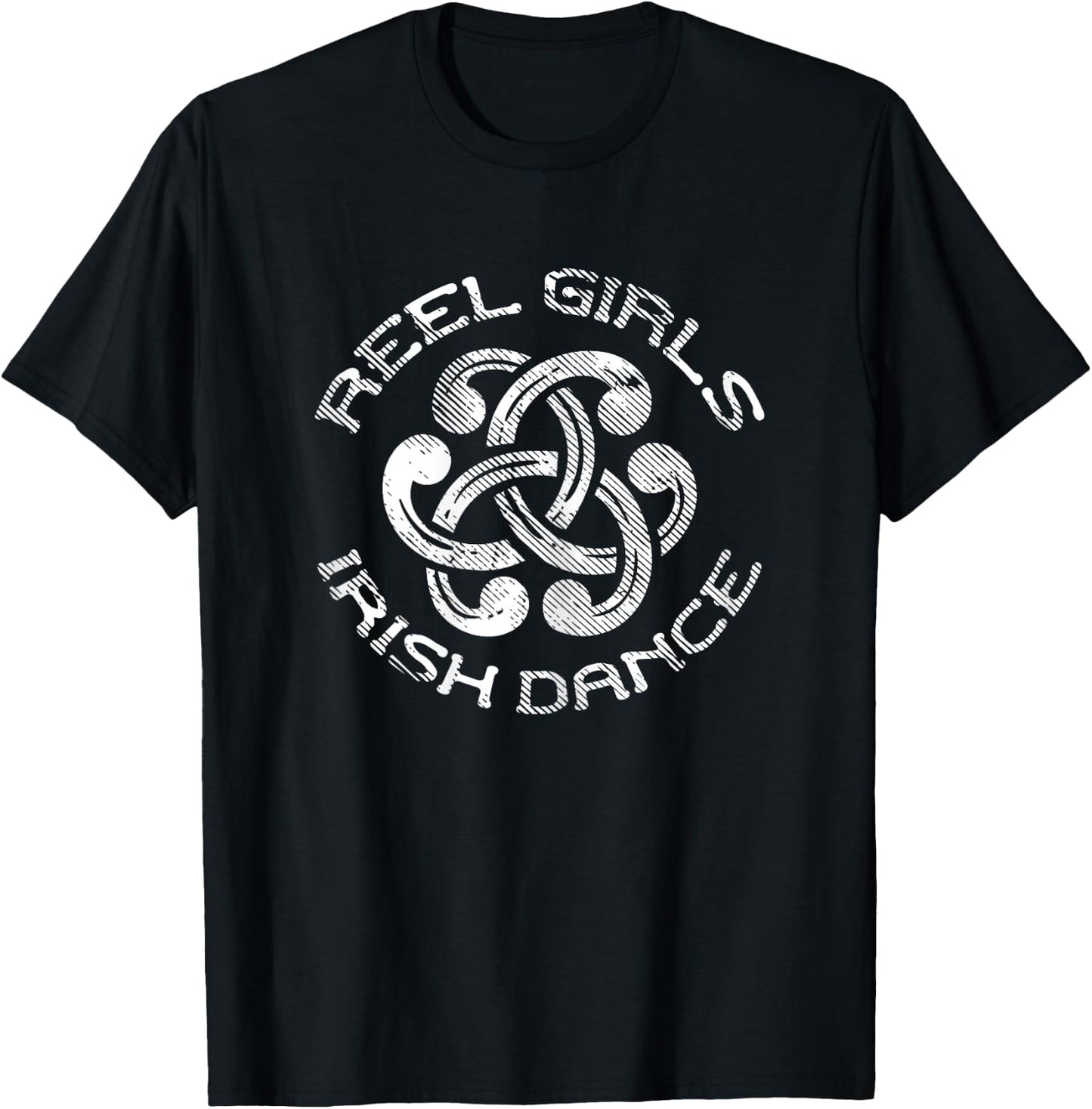Reel Girls Irish Dance St Patricks Day Ceili Dancer Girl T-Shirt - T-Shirt | Black