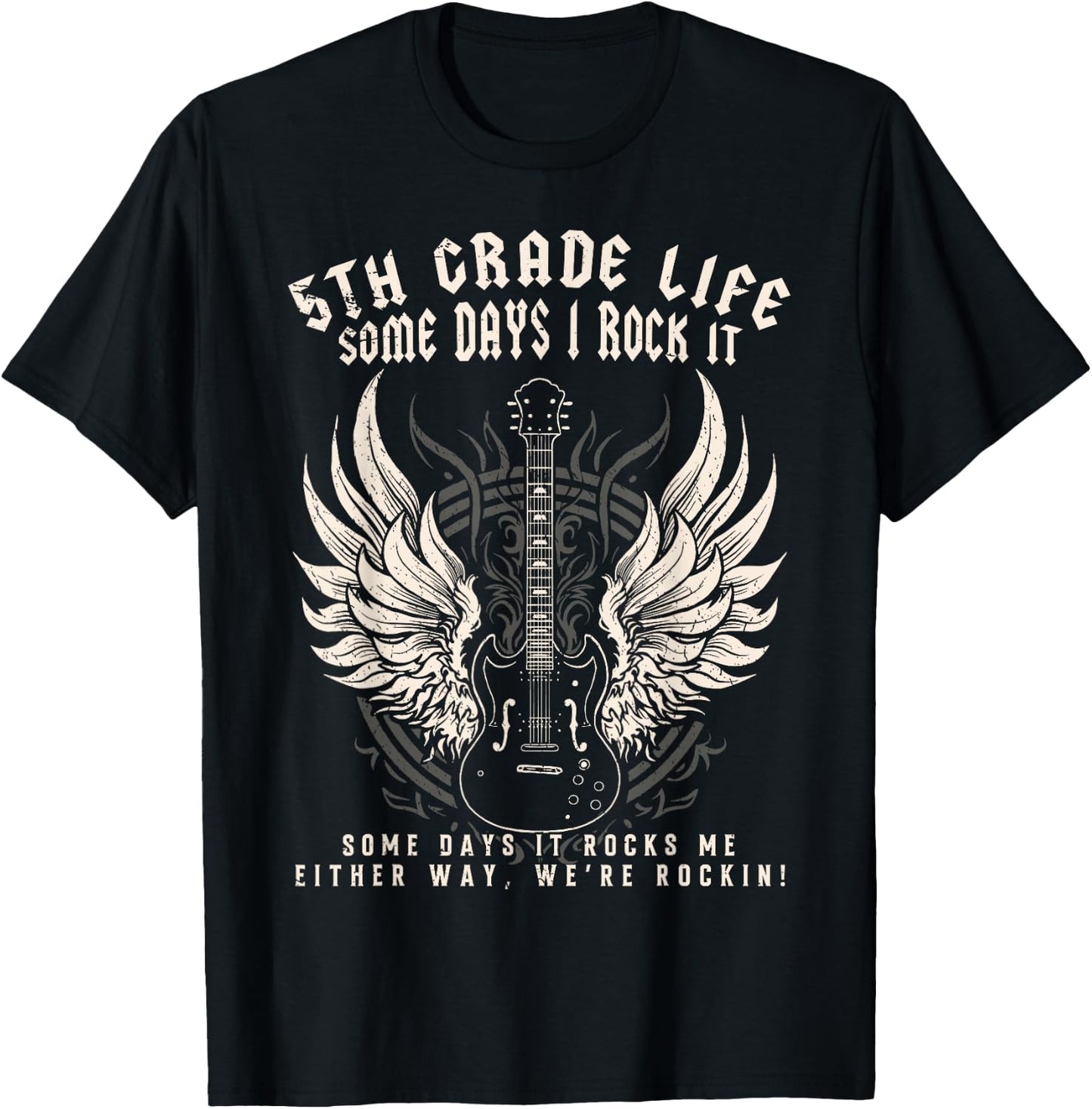 5th Grade Teacher Some Days I Rock It Middle School Teacher T-Shirt - T-Shirt | Black