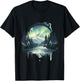 Headphones Music DJ Beatmaker Nature Dance Music House Music T-Shirt - T-Shirt | Black