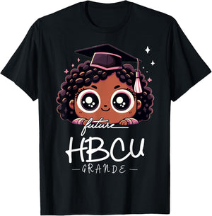 Future HBCU Grad Black Girl Kids Graduation HBCU T-Shirt - T-Shirt | Black