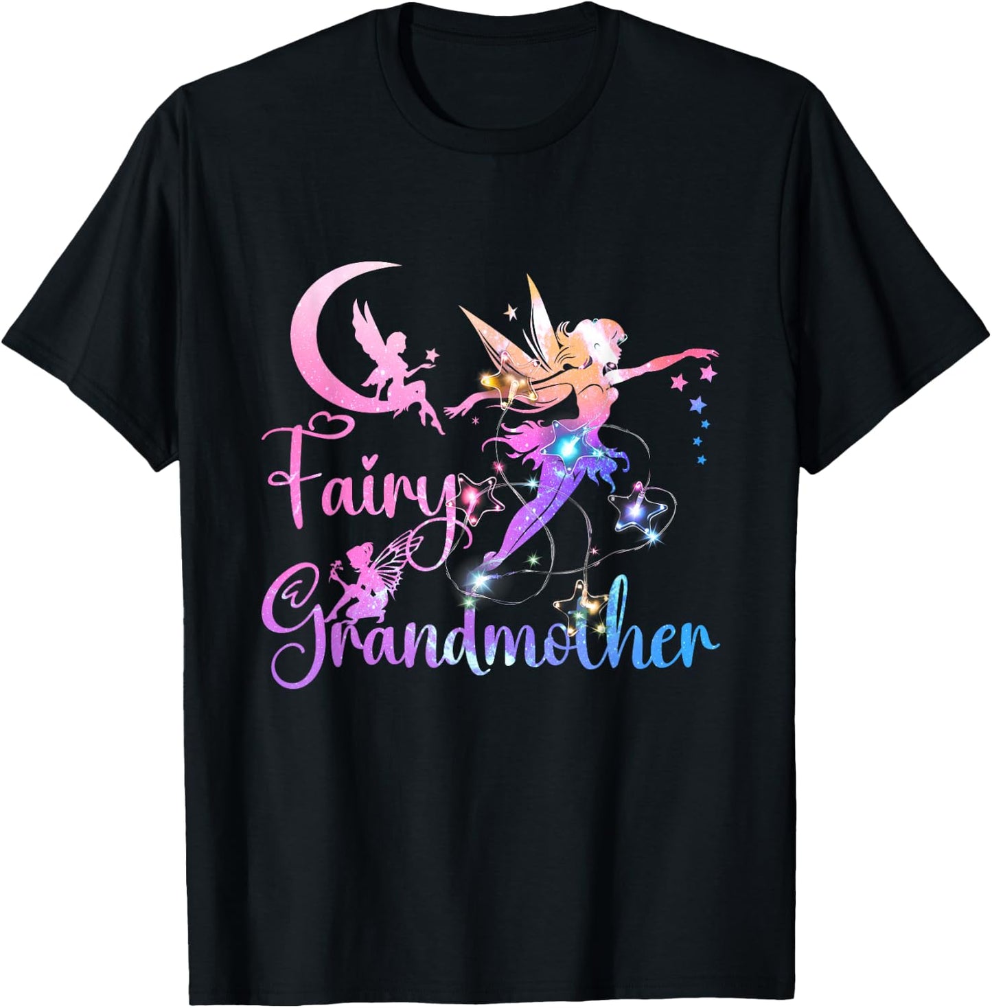 Fairy Grandmother Fairytales Grandma Granny Ever T-Shirt - T-Shirt | Black