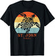 St. John USVI Vintage Retro Tribal Turtle Vacation T-Shirt - T-Shirt | Black