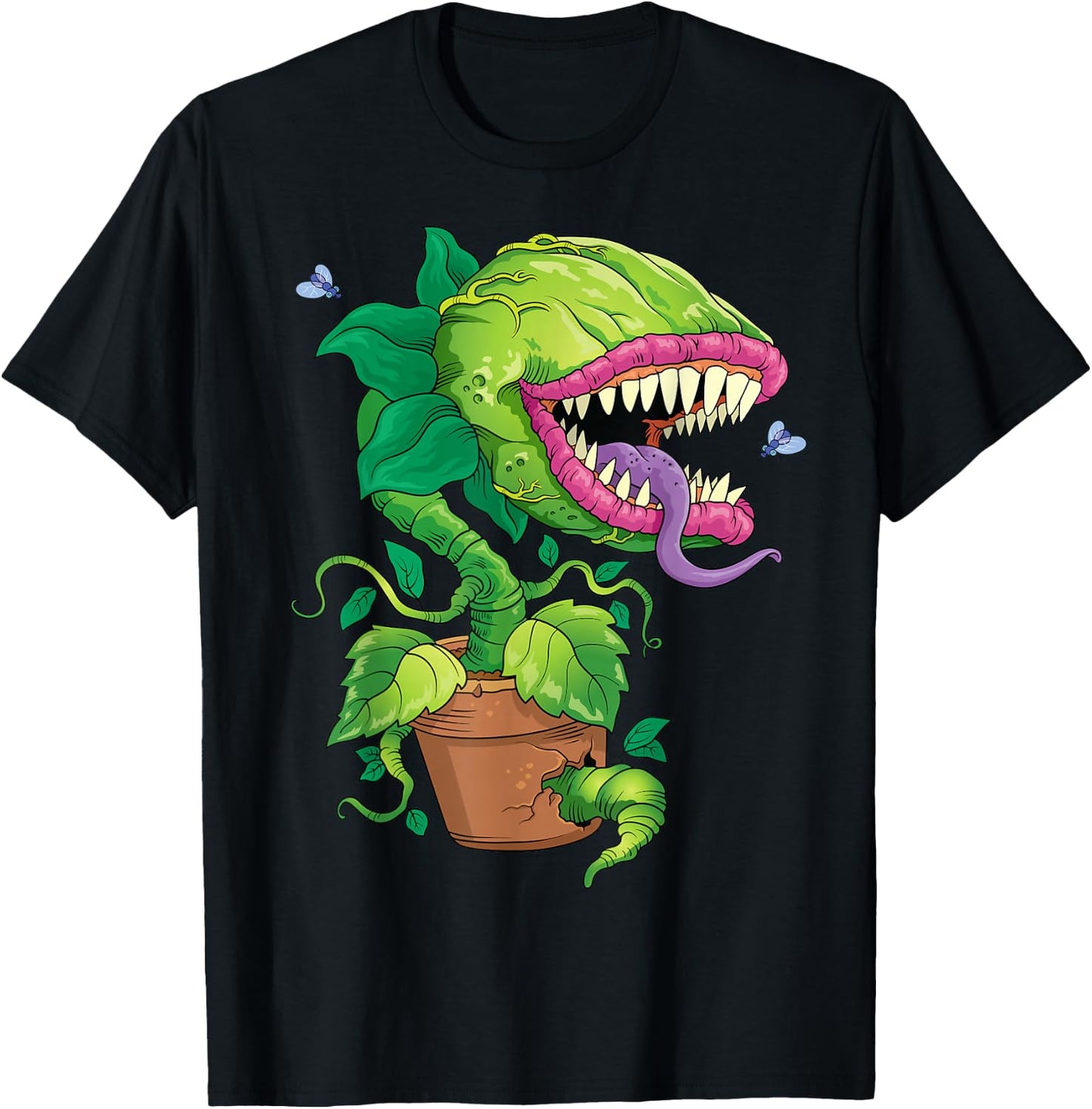 Venus Flytrap Monster Carnivorous Plant Carnivore Flower T-Shirt - T-Shirt | Black