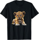 Lion Cub Angry Lion Lovers Lion Shirt Boys Girls Male Lions T-Shirt - T-Shirt | Black