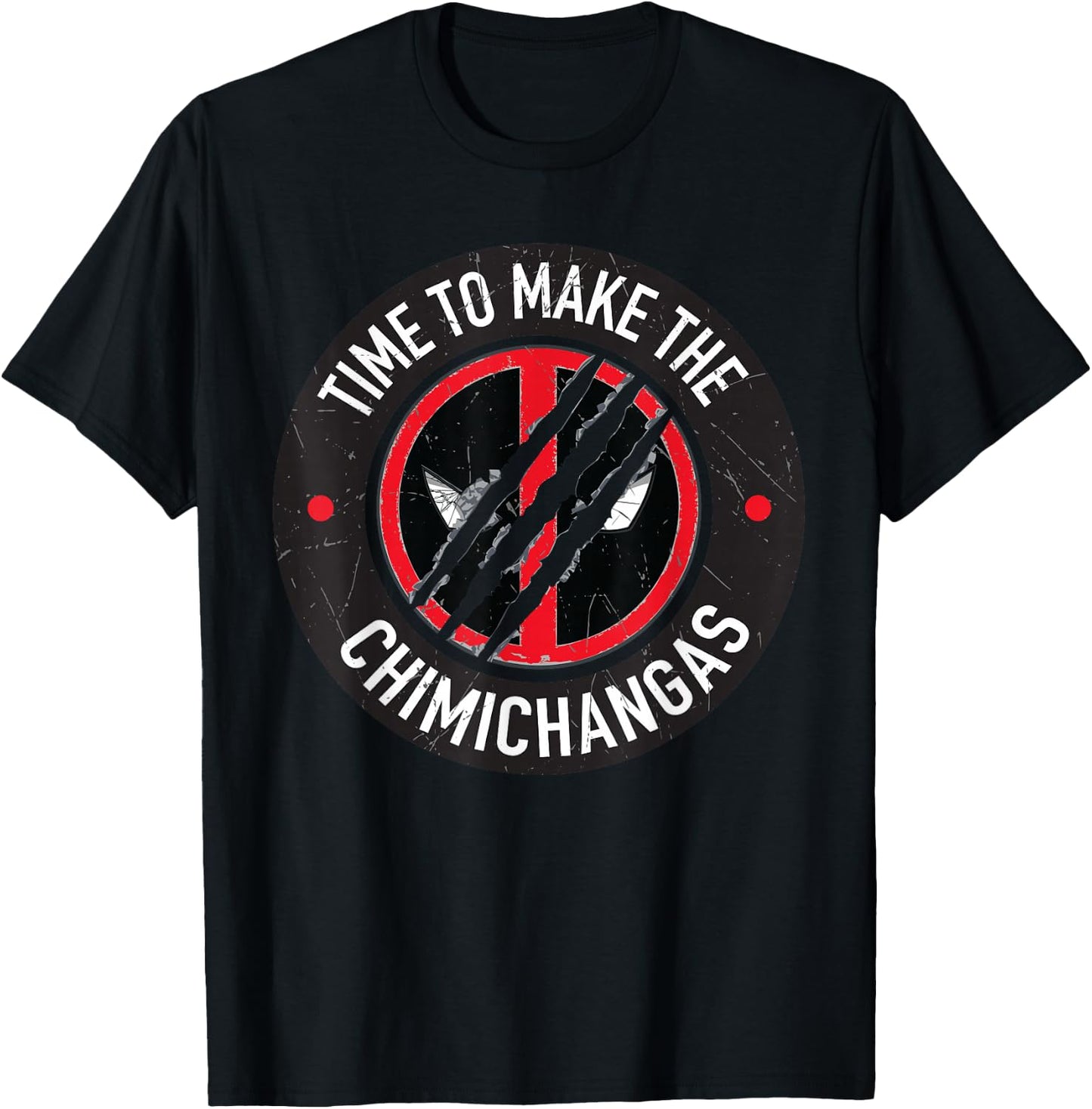Marvel Studios Deadpool & Wolverine Chimichangas Claw Slash T-Shirt - T-Shirt | Black
