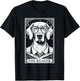 Tarot Card Vintage Weimaraner Dog Book Lover The Reader T-Shirt - T-Shirt | Black