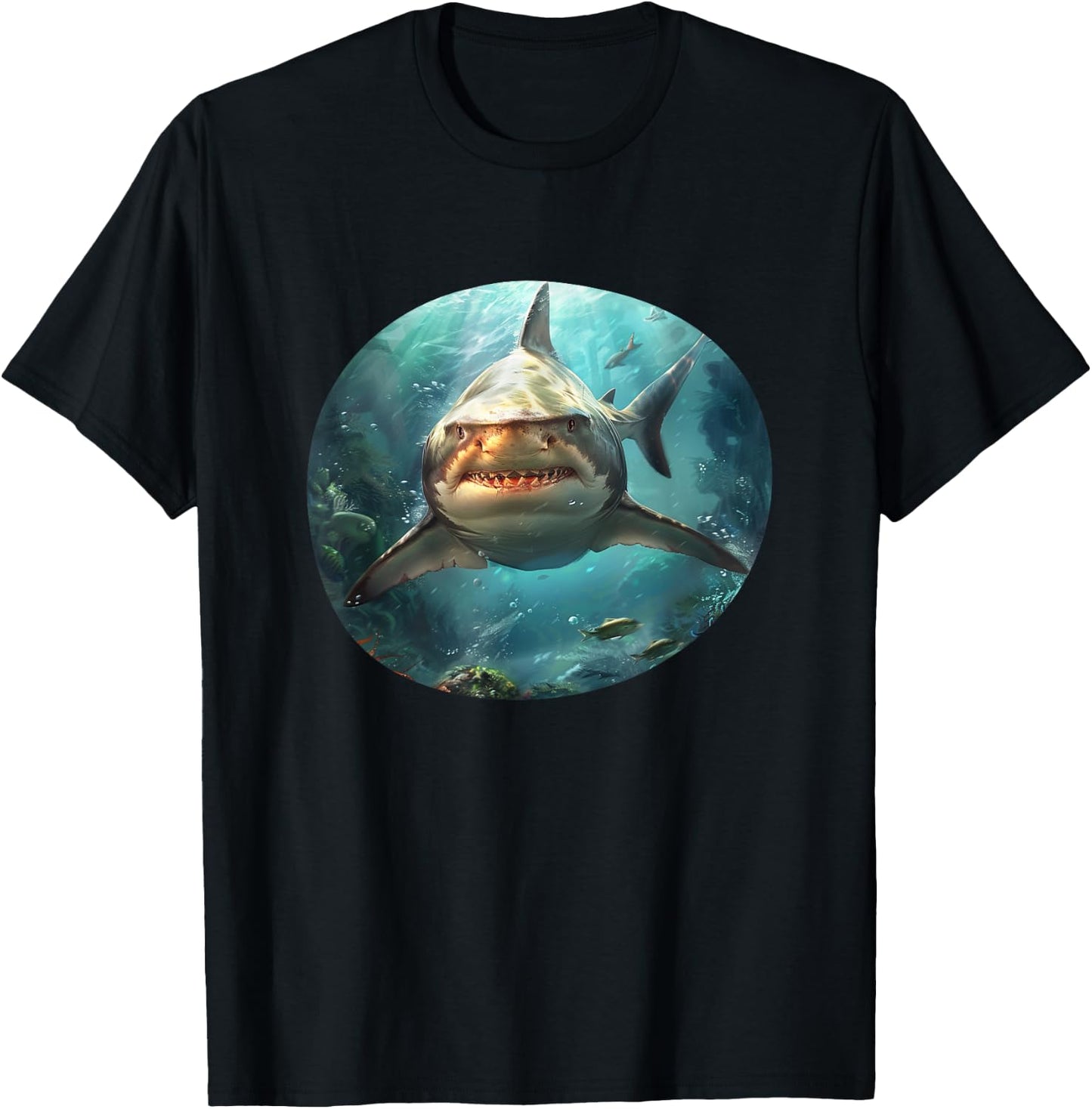 Bull Shark Underwater Sea Wildlife Lover T-Shirt - T-Shirt | Black