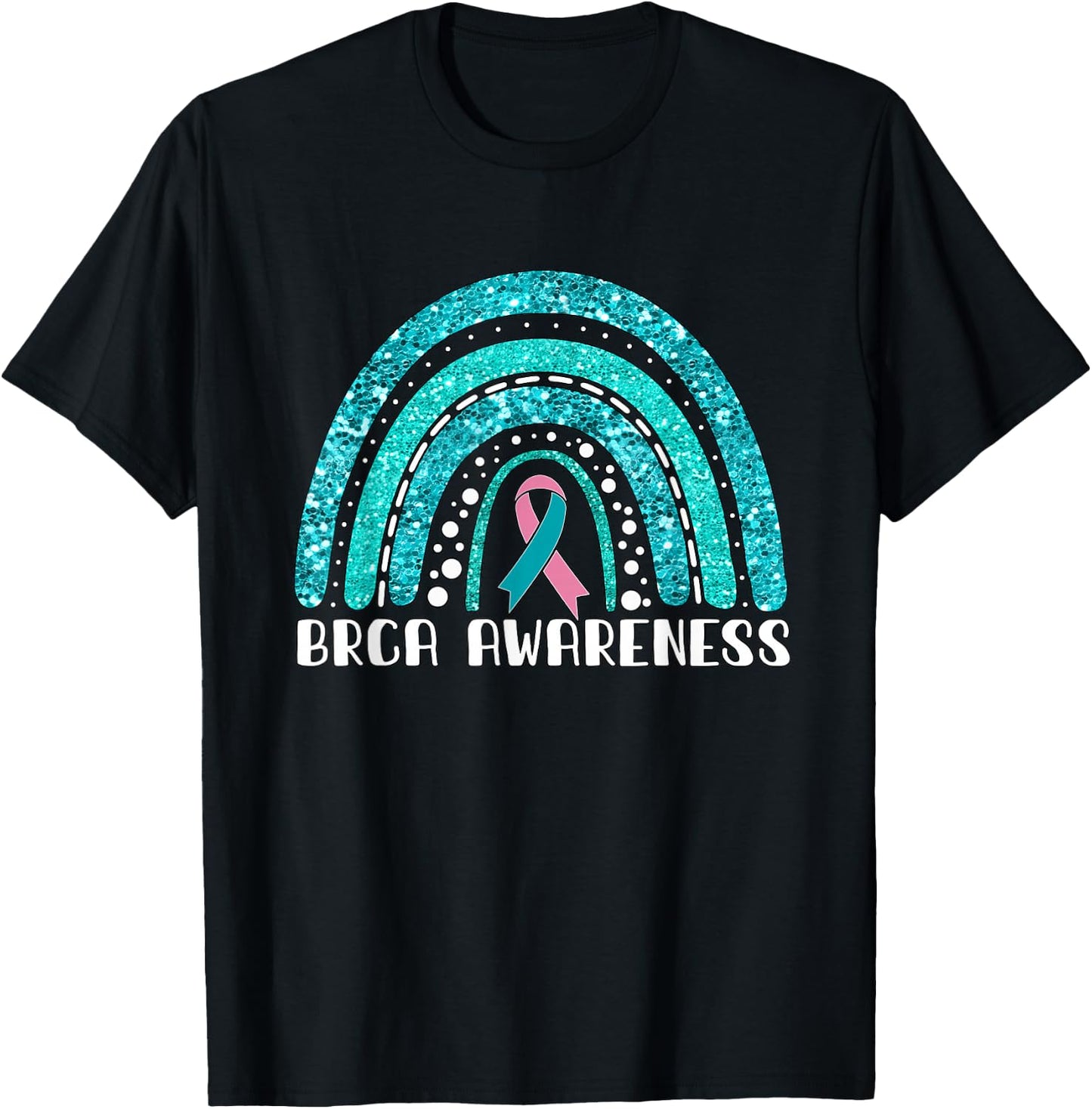 Rainbow Warrior BRCA Awareness T-Shirt - T-Shirt | Black