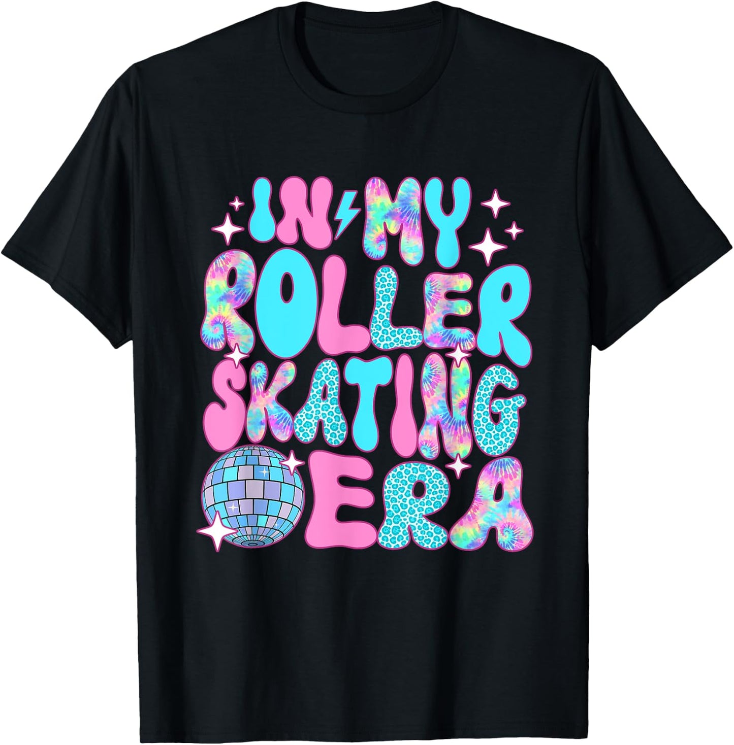 Disco In My Roller Skating Era T-Shirt - T-Shirt | Black