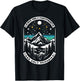 Leave Only Footprints take only Memories Hiking Climbing T-Shirt - T-Shirt | Black