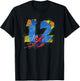 Marvel Super Heroes Spider-Man 12 Year Old Twelfth Birthday T-Shirt - T-Shirt | Black