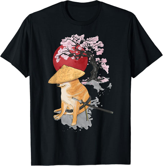 Japanese Meme Cheems T-Shirt - T-Shirt | Black