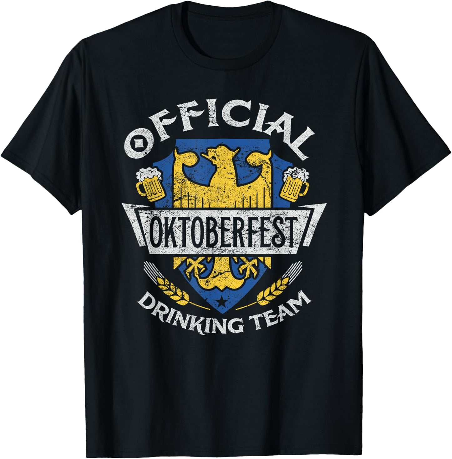 Oktoberfest Official Drinking Team Shirt German Beer Men T-Shirt - T-Shirt | Black