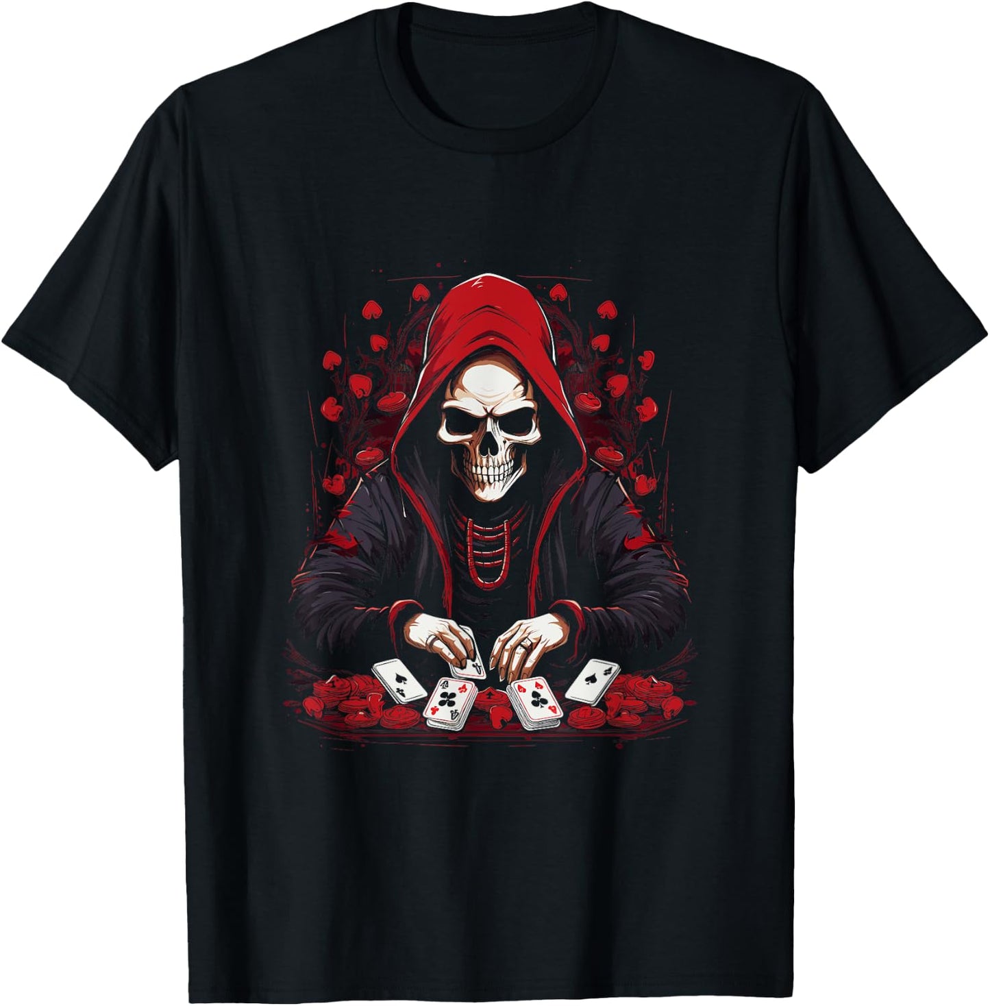 Funny Poker Card Player Casino Gambler Poker T-Shirt - T-Shirt | Black