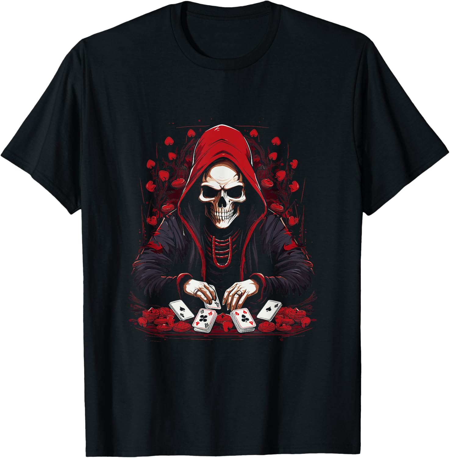 Funny Poker Card Player Casino Gambler Poker T-Shirt - T-Shirt | Black