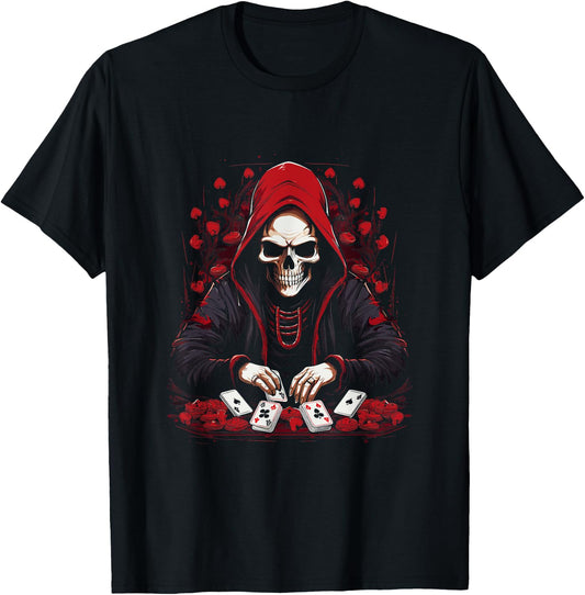 Funny Poker Card Player Casino Gambler Poker T-Shirt - T-Shirt | Black