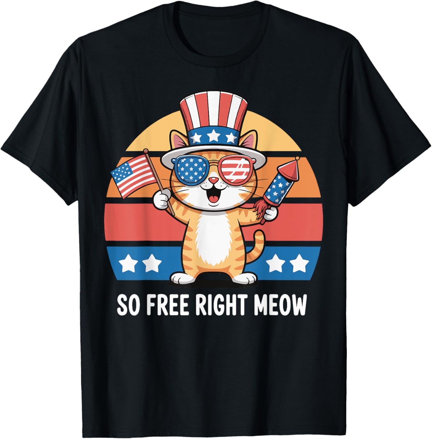 So Free Right Meow T-Shirt - T-Shirt | Black