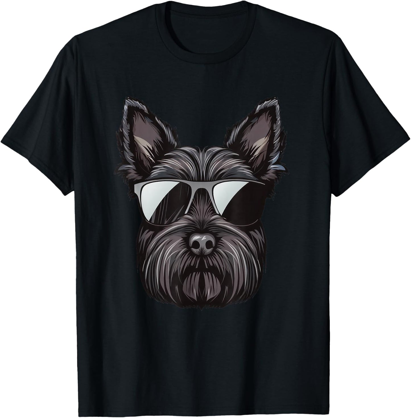 Scottish Terrier Dog Sunglasses T-Shirt - T-Shirt | Black
