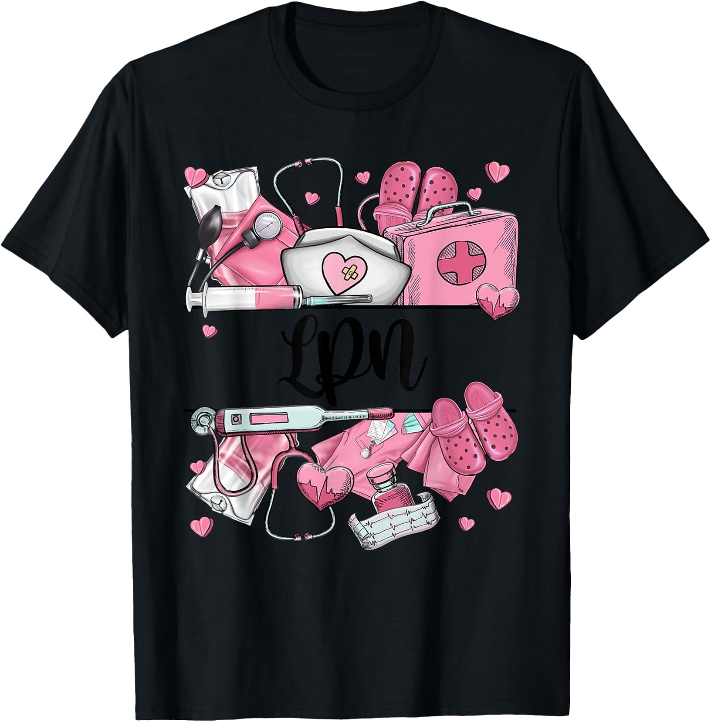 NURSE'S DAY LPN Appreciation NURSE WEEK 2024 T-Shirt - T-Shirt | Black