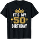 It's My 50th Birthday Gift 50 Years Old Man and Woman T-Shirt - T-Shirt | Black
