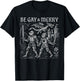 Retro Be Gay and Merry LGBT Pride Medieval Knight Pride T-Shirt - T-Shirt | Black