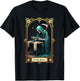 Tarot Card Skeleton Sewing Machine Reaper T-Shirt - T-Shirt | Black