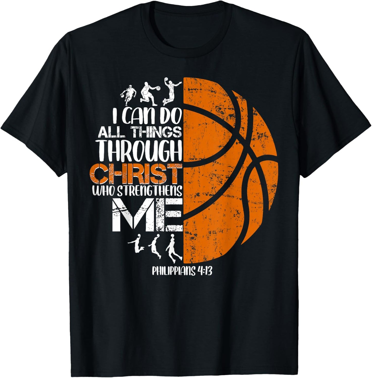 Basketball Jesus Christian Religious Gifts Boys Kid T-Shirt - T-Shirt | Black