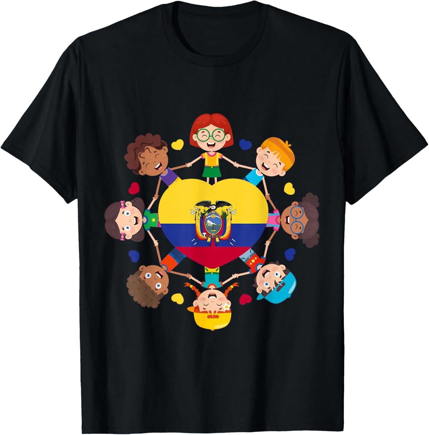 Ecuador Hispanic Heritage Toddler Ecuadorian Boys Girls Kids T-Shirt - T-Shirt | Black